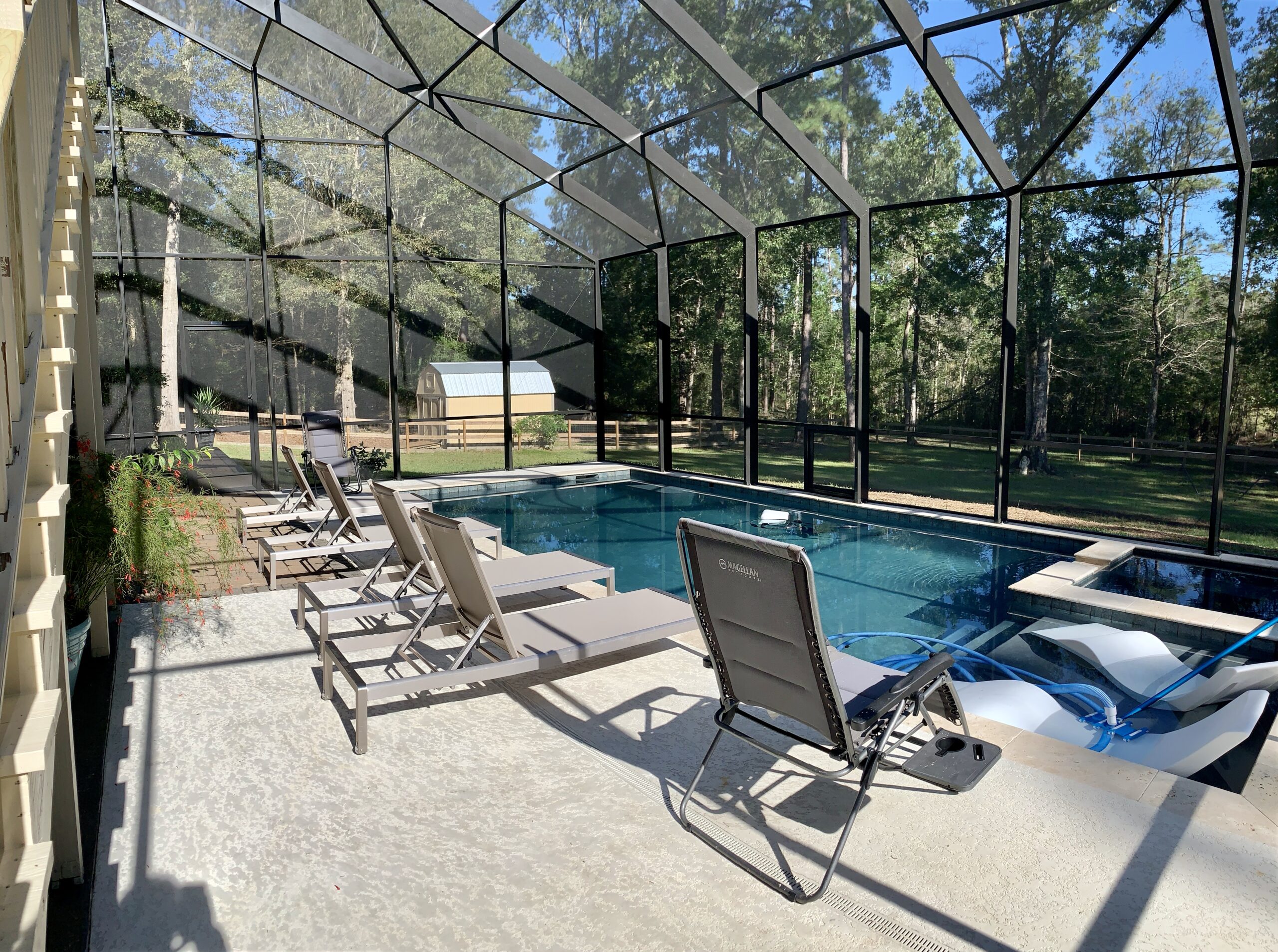 Georgia 1 Premium screen enclosure with UV protection in Houston, Texas